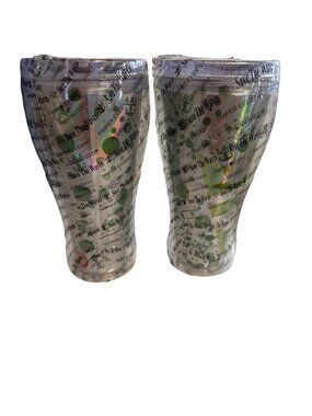 Royal Caribbean Coca-Cola Save The Waves Tumbler Set of 2 Cruise Cups